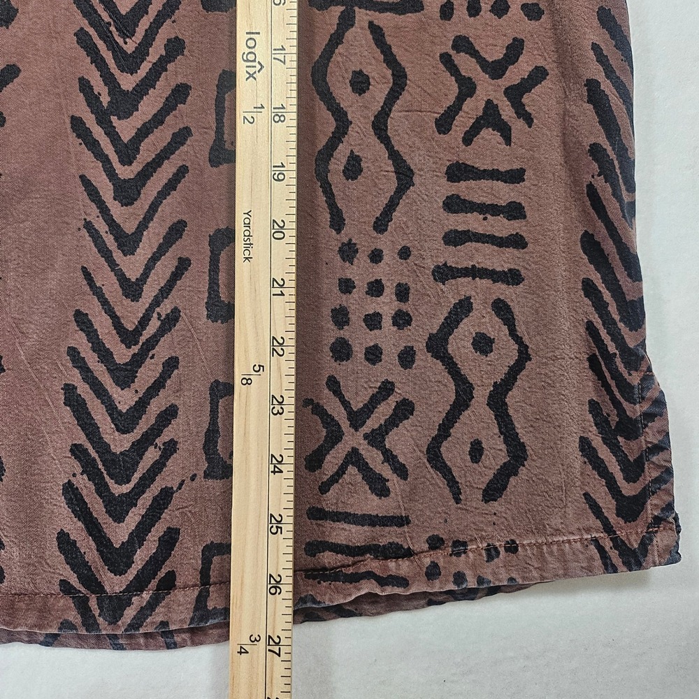 Tianello Soul of Africa Vintage Tribal Print Tencel Rayon Tunic  made in USA Med - Picture 9 of 11
